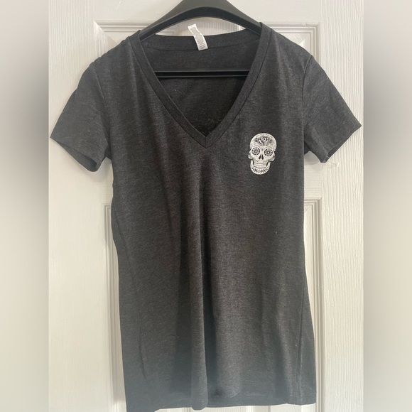 Tops - 💖 4/$20 💖 SUGAR skull Bakersfield tacos, tequila & whiskey black t-shirt